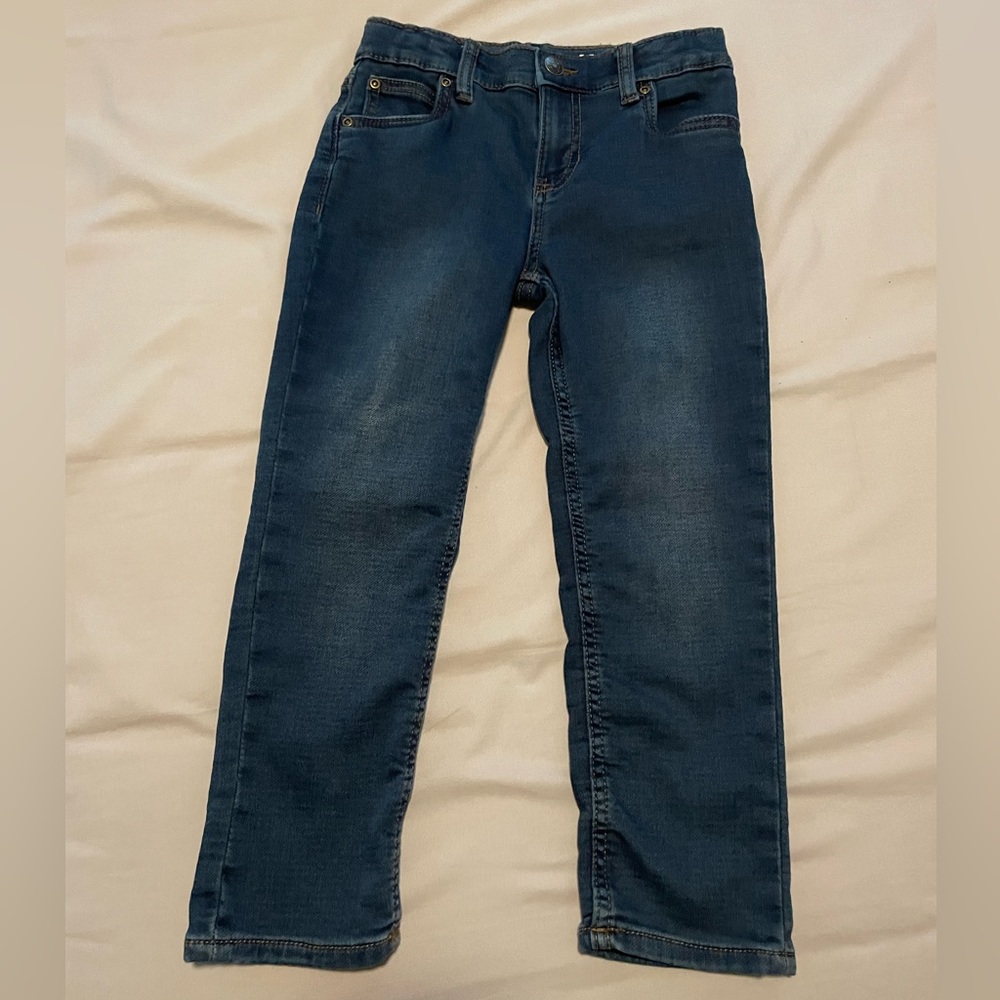 Carter's Kids Dark Blue Skinny Jeans Size 5 Stretch Like New
